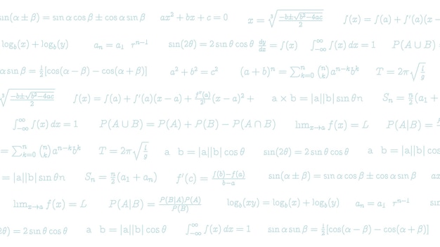 Tło Równania Matematycznego