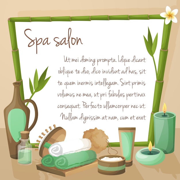 Plik wektorowy tło salon spa