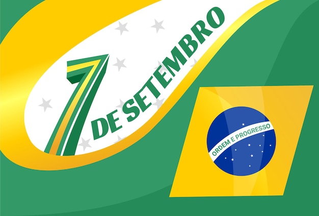 Tło Sceny Na Brazylijski Dzień Niepodległości Eventjpg