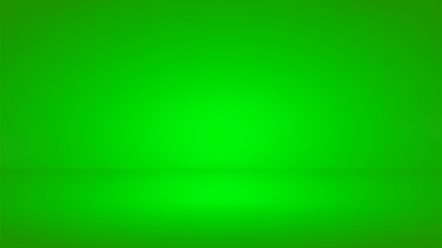Plik wektorowy tło studio zielony ekran. pusty pokój z efektem reflektora.