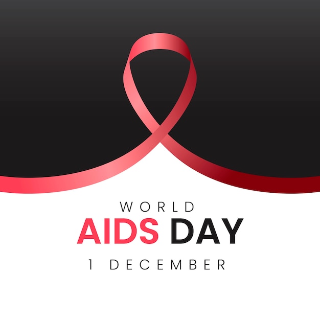 Tło światowego Dnia Aids Z Wstążką