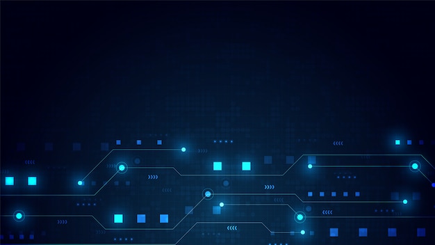 Tło technologii obwodów z cyfrowymi danymi hi-tech