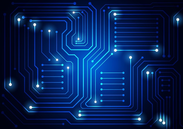 Tło technologii obwodów z zaawansowanym systemem cyfrowego łączenia danych i projektowaniem elektroniki komputerowej
