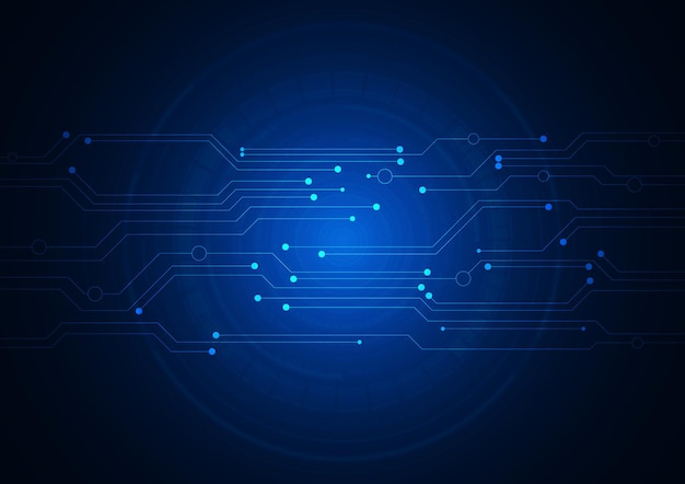 Tło Technologii Obwodów Z Zaawansowanym Systemem Cyfrowego łączenia Danych I Projektowaniem Elektroniki Komputerowej