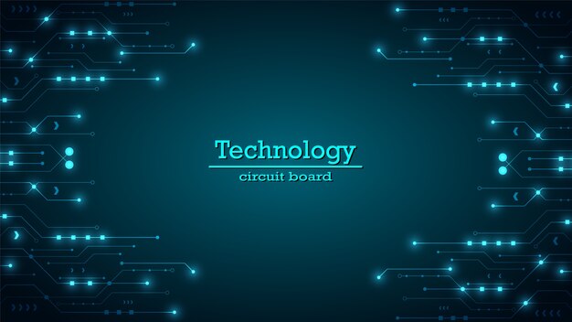 Tło technologii obwodu z zaawansowanym technologicznie cyfrowym systemem transmisji danych i elektronicznym komputerem