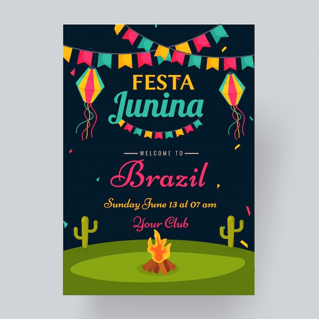 Tło Wakacje Festa Junina.