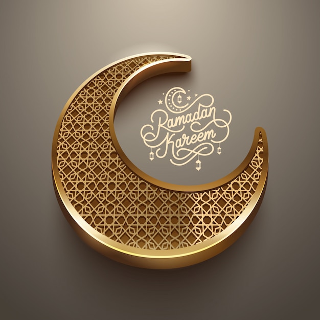 Tło wakacyjne „Ramadan Kareem”.