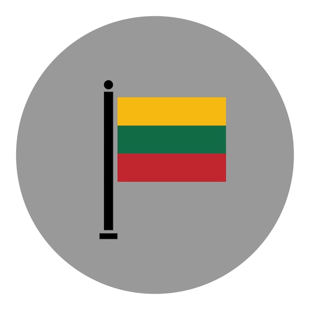 Tło Wektor Flaga Litwy