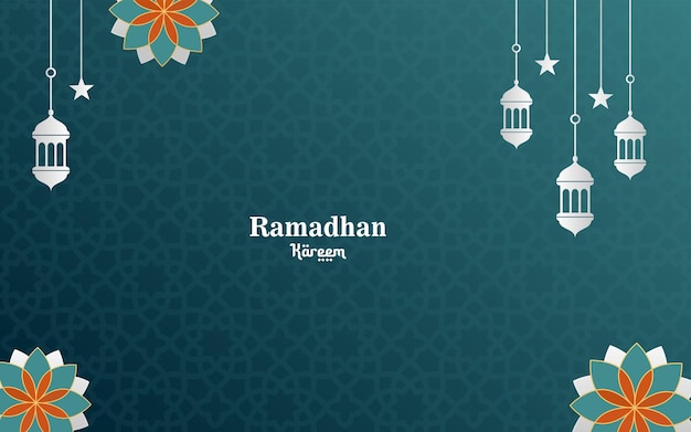 Tło Wektor Islamski Ramadan Kareem