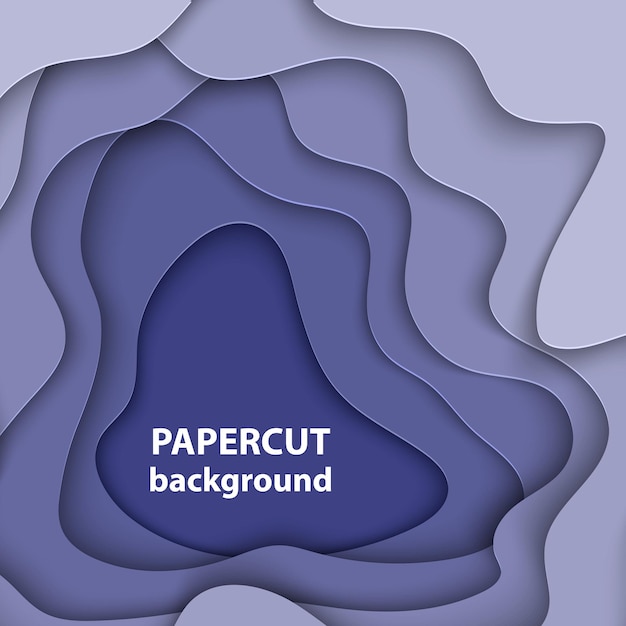 Plik wektorowy tło wektorowe z fioletowymi kolorowymi kształtami wyciętymi z papieru 3d abstrakcyjny układ w stylu sztuki papieru