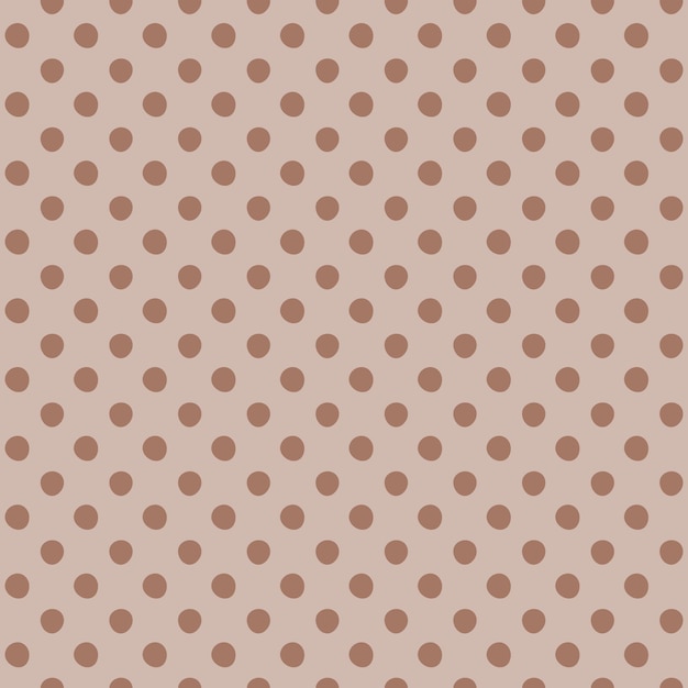 Tło z monochromatyczną teksturą kropkowaną Polka dot bezszwowy wzór mocha mousse