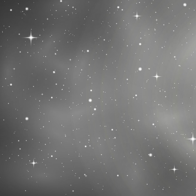 Tło z realistyczną mgławicą Stardust świecąca gwiazda Galaxy Universe rozgwieżdżone nocne niebo Vector