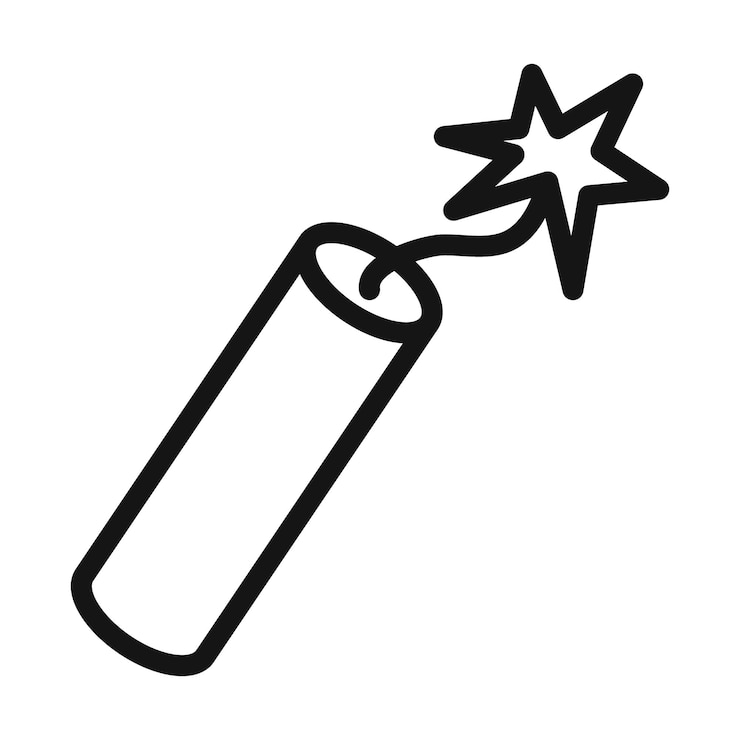 Wektor tnt dynamit symbol znaku w wypełnionym stylu