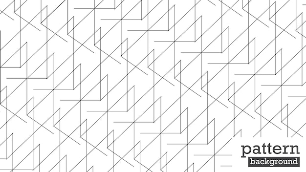 To geometryczny abstrakcyjny wzór linii w czerni na białym tle ilustracja wektorowa
