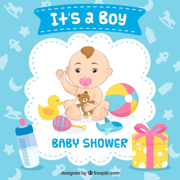 To jest tło baby shower baby