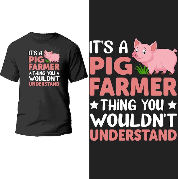 To Rzecz Hodowcy świń, Której Nie Zrozumiałbyś Projektu Koszulki.