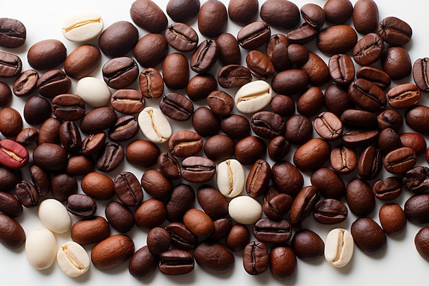 Plik wektorowy to tło na temat kawy, które ma pokazać skomplikowany i egzotyczny smak ziaren kawy.