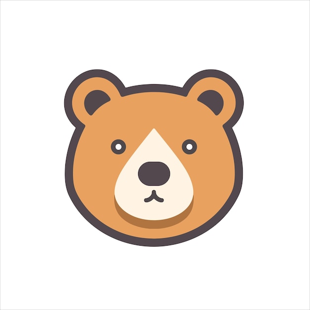 To urocze logo misia na ilustracji wektorowej dodaje uroku i życzliwości każdemu projektowi