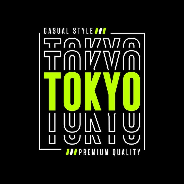 Tokio Japonia Typografia T Shirt Cytaty I Projektowanie Odzieży