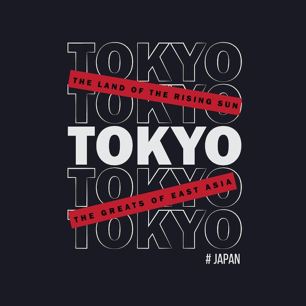 Tokyo ilustracja wektorowa i typografia idealne dla koszulek, kapturów, odcisków itp.