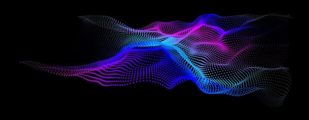 Topologia kształtu fali węzła Wibracje dużych zbiorów danych hud w nieskończoności