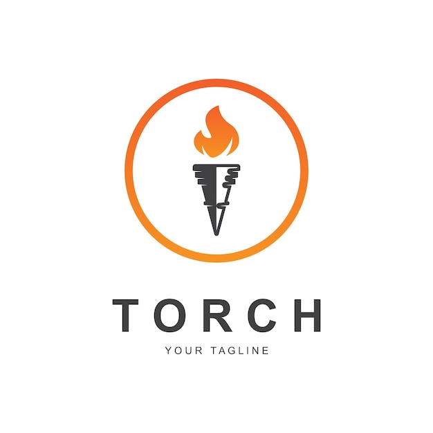 Torch Fire Flame Z Logo Kolumny Kolumny