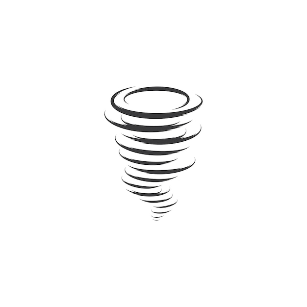 Tornado Logo Symbol Wektor Ilustracja Projekt