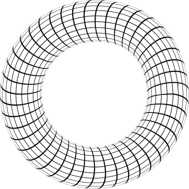 Plik wektorowy torus toroid kształt geometryczny w kształcie pączka
