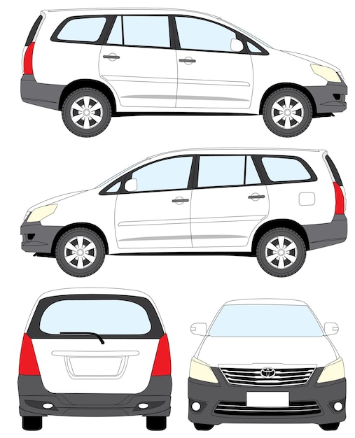 Plik wektorowy toyota innova 20132016 wektor