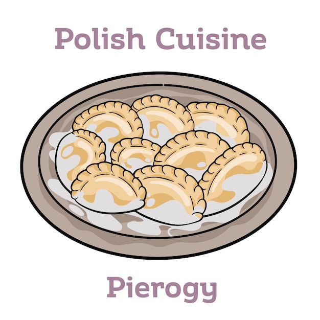 Tradycyjne polskie pierogi Pierogi z puree ziemniaczanym