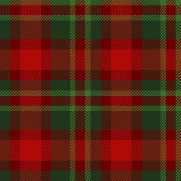 Tradycyjny czerwony i zielony tartan bezszwowy wzór z ciepłymi czerwonymi tonami Idealny dla świątecznego tekstu