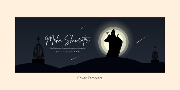 Tradycyjny Szablon Projektu Strony Tytułowej Maha Shivratri