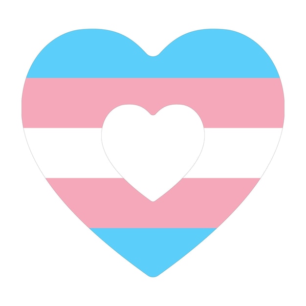 Transgender Pride Flag w kształcie Trans Pride Flag