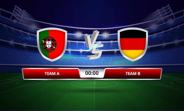 Transmisja Wyników Meczu Piłki Nożnej W Piłce Nożnej Portugalia Vs Niemcy