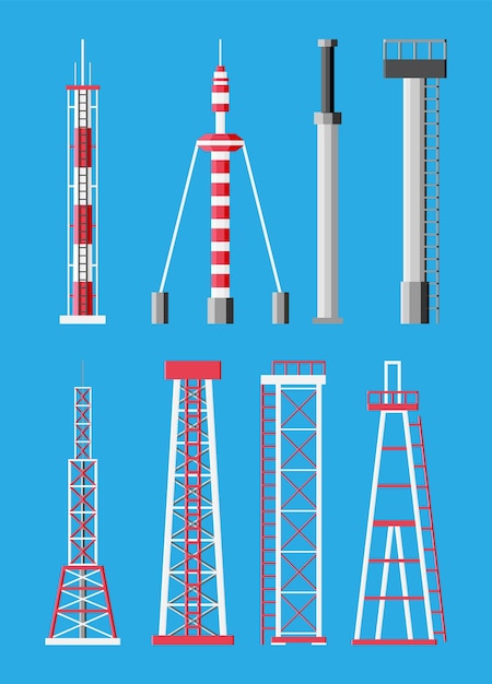 Transmisyjna Antena Komórkowa Wieżowa