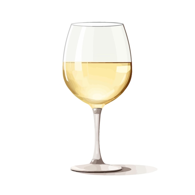 Plik wektorowy transparent_glass_for_wine_and_low_alcohol_drink