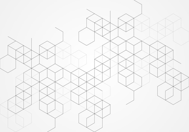Transparent koncepcji Blockchain z abstrakcyjnym geometrycznym wielokątem z łączącymi kropki i linie Tło nauki i technologii Ilustracja wektorowa