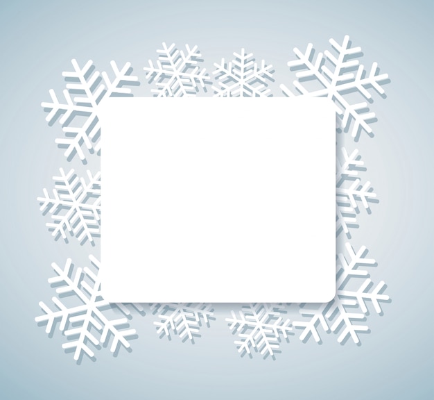 Plik wektorowy transparent śnieżynka dla tła sieci web
