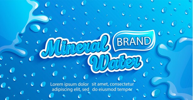 Transparent świeżej Wody Mineralnej Z Kropli I Splash.