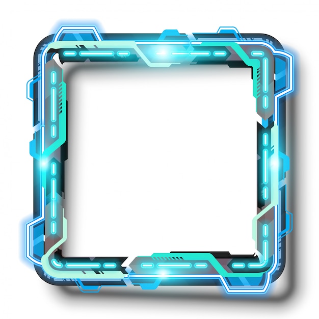 Transparent wektor technologii prostokąt