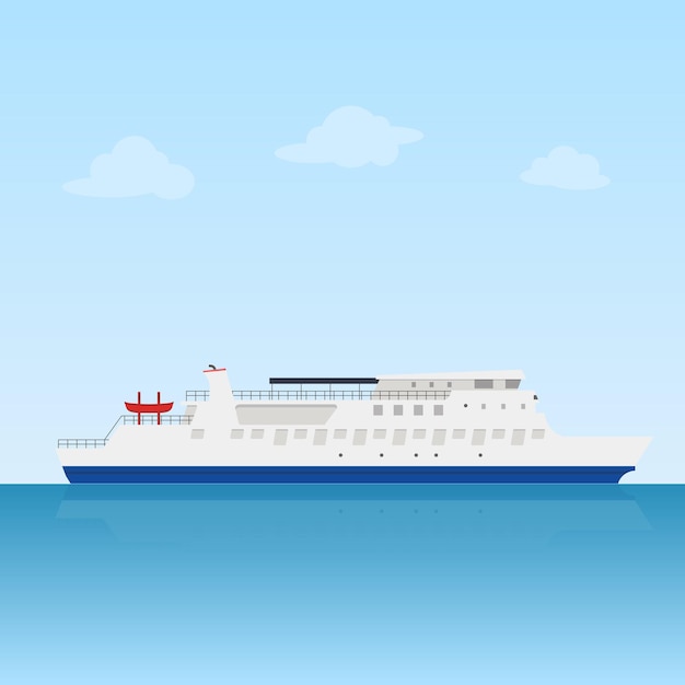 Transport promów na niebieskim oceanie