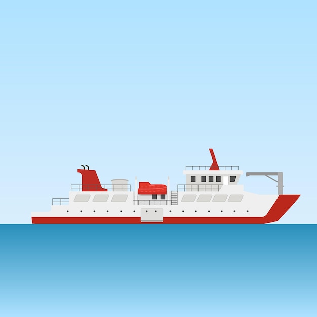 Transport promów na niebieskim oceanie