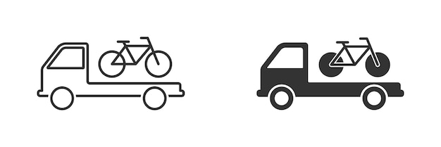 Transport rowerowy ikona ilustracja wektorowa