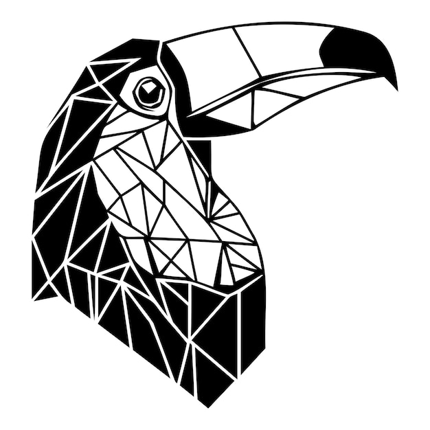 Plik wektorowy trapezoidal toucan_c