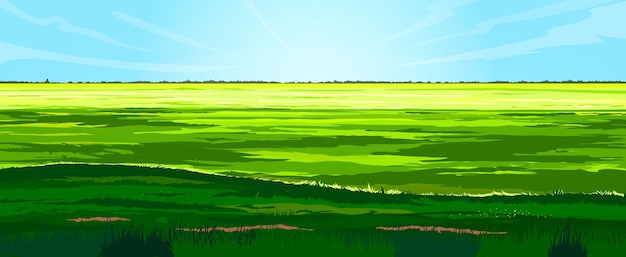 Plik wektorowy trawa zielona wektor krajobraz