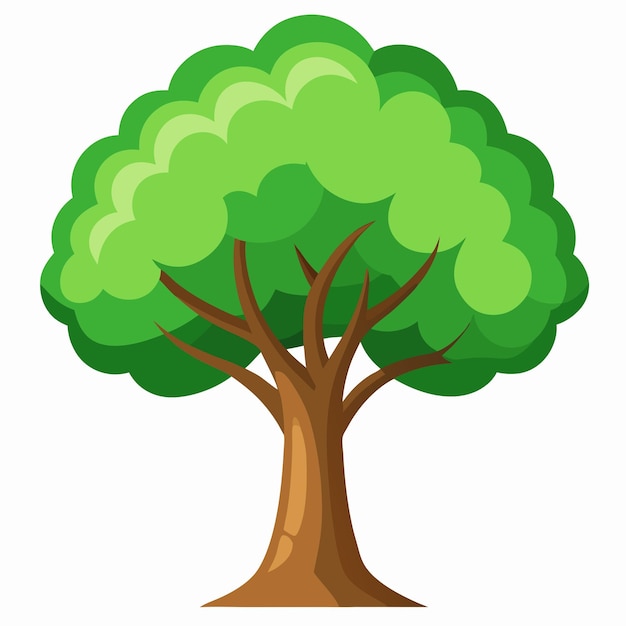 Tree Clip Art Wektorowy Projekt Ilustracji