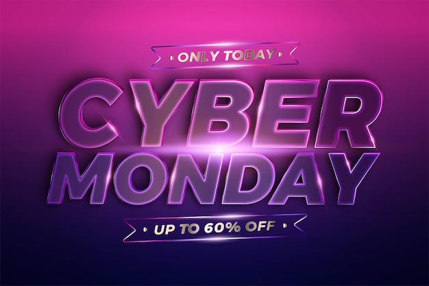 Trendy Banner Promotion, Cyber Monday.