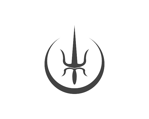 Plik wektorowy trident logo szablon wektor