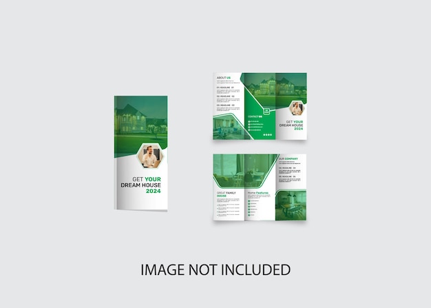 Plik wektorowy trifold brochure design