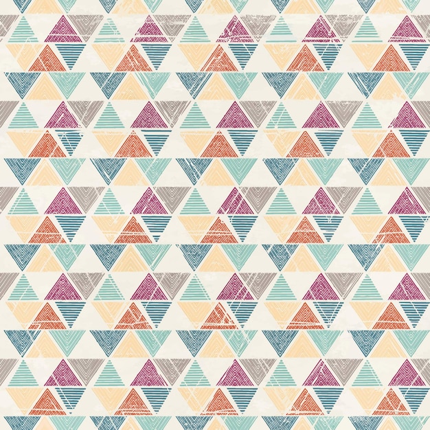 trójkąt geometryczny kolorowy wzór
